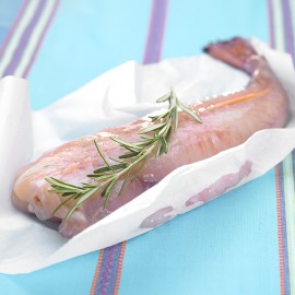 Colas de rape preparadas ya para cocinar